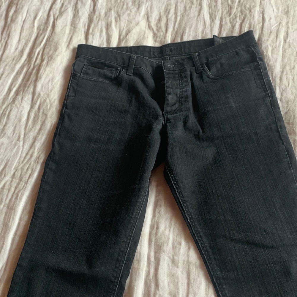 Zadig Voltaire Platine Black Button Fly Jeans Size 31